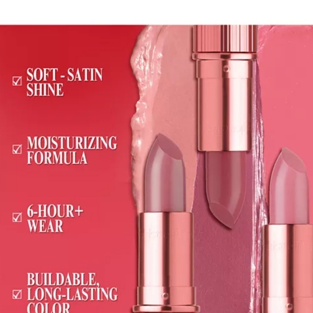 Charlotte Tilbury K.I.S.S.I.N.G Lipstick: Icon Baby Mini, .03oz, NIB - Picture 7 of 9